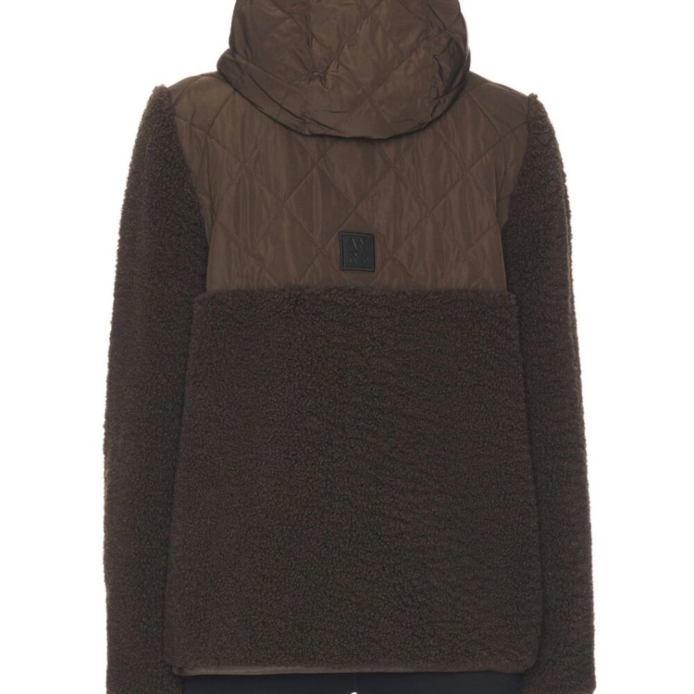 Alp N Rock Tahoe Hooded Shearling Jacket in Coffee